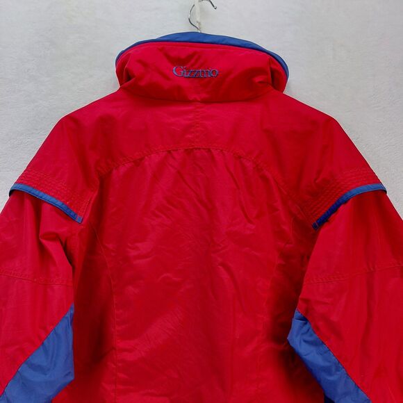 Columbia Women Gizmo Jacket Large Red Blue Colorblock 3 in 1 Winter Ski Coat VTG - Picture 16 of 16